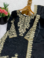 Premium Full Sleeve Palazzo Set with Matching Embroidered Dupatta
