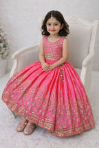 Eshanvi Chinon Silk Sequins Embroidered Lehenga Choli with Dupatta
