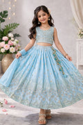 Eshanvi Chinon Silk Sequins Embroidered Lehenga Choli with Dupatta