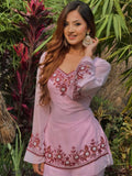 Heavy Faux Georgette Plazzo Set with Embroidery Sequence Work