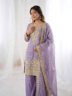 Wedding Ready Palazzo Set with Heavy Coding Embroidery Work