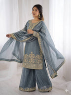 Wedding Ready Palazzo Set with Heavy Coding Embroidery Work