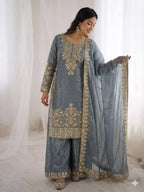 Wedding Ready Palazzo Set with Heavy Coding Embroidery Work
