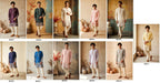 Men’s Silk Embroidered Kurta Pant Set with Cotton Inner