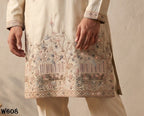 Men’s Cotton Inner Embroidered Wedding Kurta Pant Set