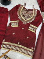 Wedding Ready Mirror Work Sharara Ensemble for Festive Glamour