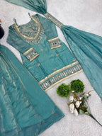 Elegant Real Mirror Work Sharara Suit with Designer Appeal