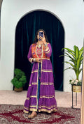 Navyra Bandhani Print Faux Georgette Navratri Shrug with Embroidered Blouse Set
