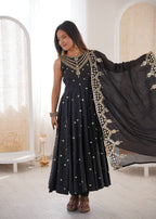 Premium Party Wear Anarkali Set with Rich Sequence Work