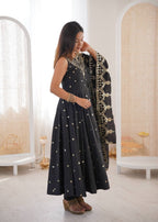 Premium Party Wear Anarkali Set with Rich Sequence Work