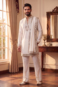Men’s Premium Pure Lachaka Mirror Work Kurta Set with Matching Bottom