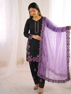 Royal Party Wear Suit Set with Embroidery Work
