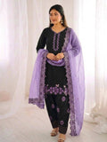 Royal Party Wear Suit Set with Embroidery Work