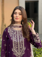 Classic Faux Georgette Outfit Crafted for Special Occasions