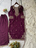 Classic Faux Georgette Outfit Crafted for Special Occasions