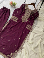 Classic Faux Georgette Outfit Crafted for Special Occasions