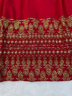 Zarisha Faux Georgette Real Mirror Embroidered Lehenga Choli with Dupatta Set