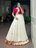 Chandrima Mirror Work Navratri Lehenga Choli with Dupatta Set