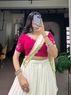 Chandrima Mirror Work Navratri Lehenga Choli with Dupatta Set