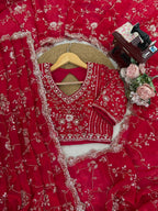 Aarzoo Fendy Silk Saree with Heavy Beadwork and Sequin Embellishments