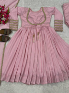 Varnika NC Vichitra Silk Anarkali with Pant & Fancy Dupatta Set