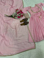 Varnika NC Vichitra Silk Anarkali with Pant & Fancy Dupatta Set