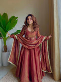Trending Maxi Anarkali Gown with Heavy Sequence Embroidery