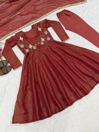Trending Maxi Anarkali Gown with Heavy Sequence Embroidery