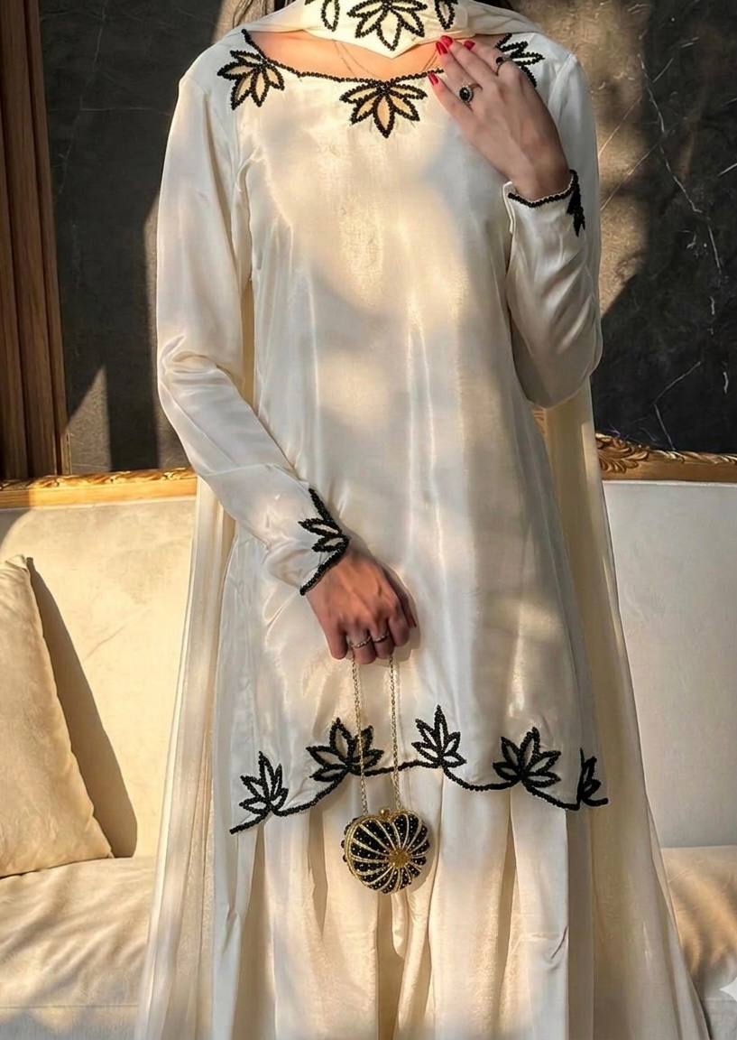 Luxury Natural Crepe Ethnic Set for Wedding & Festive Wear