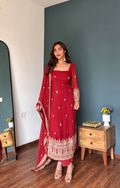 Premium Georgette Thread & Sequins Work Kurta Set