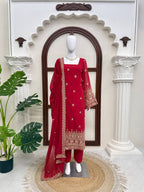 Premium Georgette Thread & Sequins Work Kurta Set