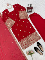 Premium Georgette Thread & Sequins Work Kurta Set