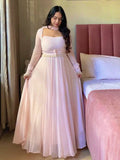 Wedding Ready Faux Georgette Gown Set with Pant & Dupatta