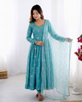Heavy Embroidered Gown Collection with Elegant Flair Movement