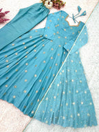 Heavy Embroidered Gown Collection with Elegant Flair Movement
