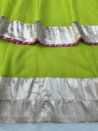 Aarohi Tabby Organza Silk Mirror Work Anarkali Lehenga with Dupatta