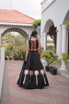 Vaidehi Roman Coconut Gota Lehenga with Kutchi Gamthi Embroidered Blouse