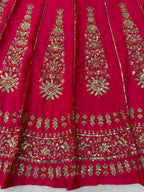 Zarisha Faux Georgette Real Mirror Embroidered Lehenga Choli with Dupatta Set