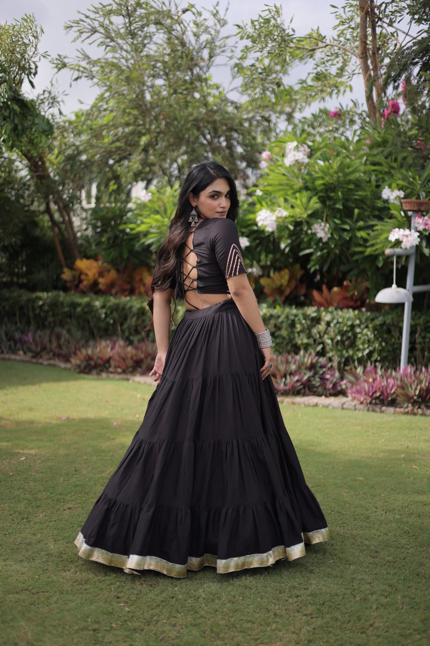 Nayantara Kora Cotton Kutchi Patchwork Lehenga Choli Set