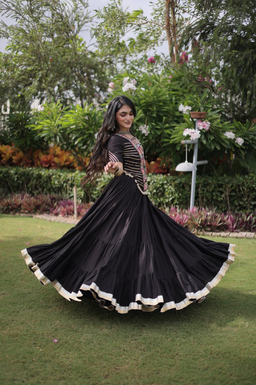 Nayantara Kora Cotton Kutchi Patchwork Lehenga Choli Set