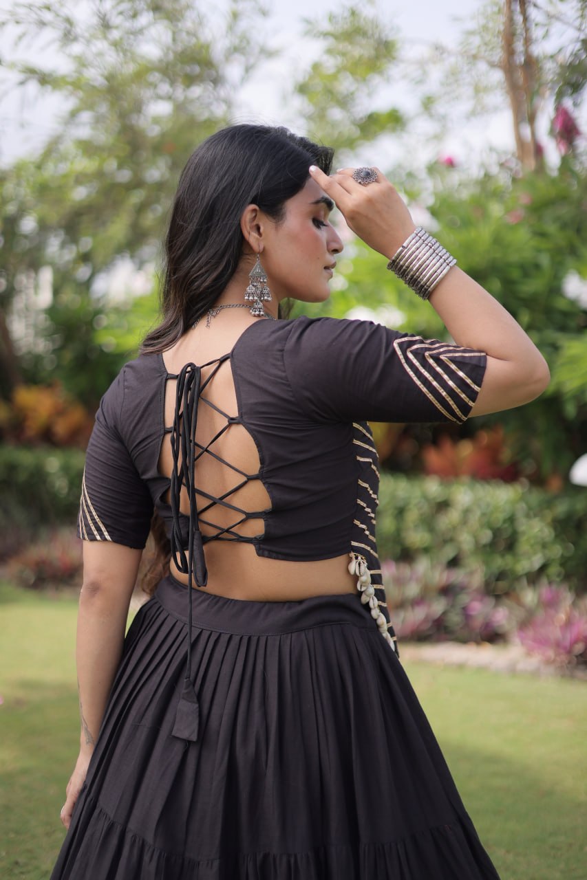 Nayantara Kora Cotton Kutchi Patchwork Lehenga Choli Set