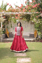 Nayantara Kora Cotton Kutchi Patchwork Lehenga Choli Set