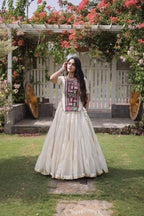 Nayantara Kora Cotton Kutchi Patchwork Lehenga Choli Set