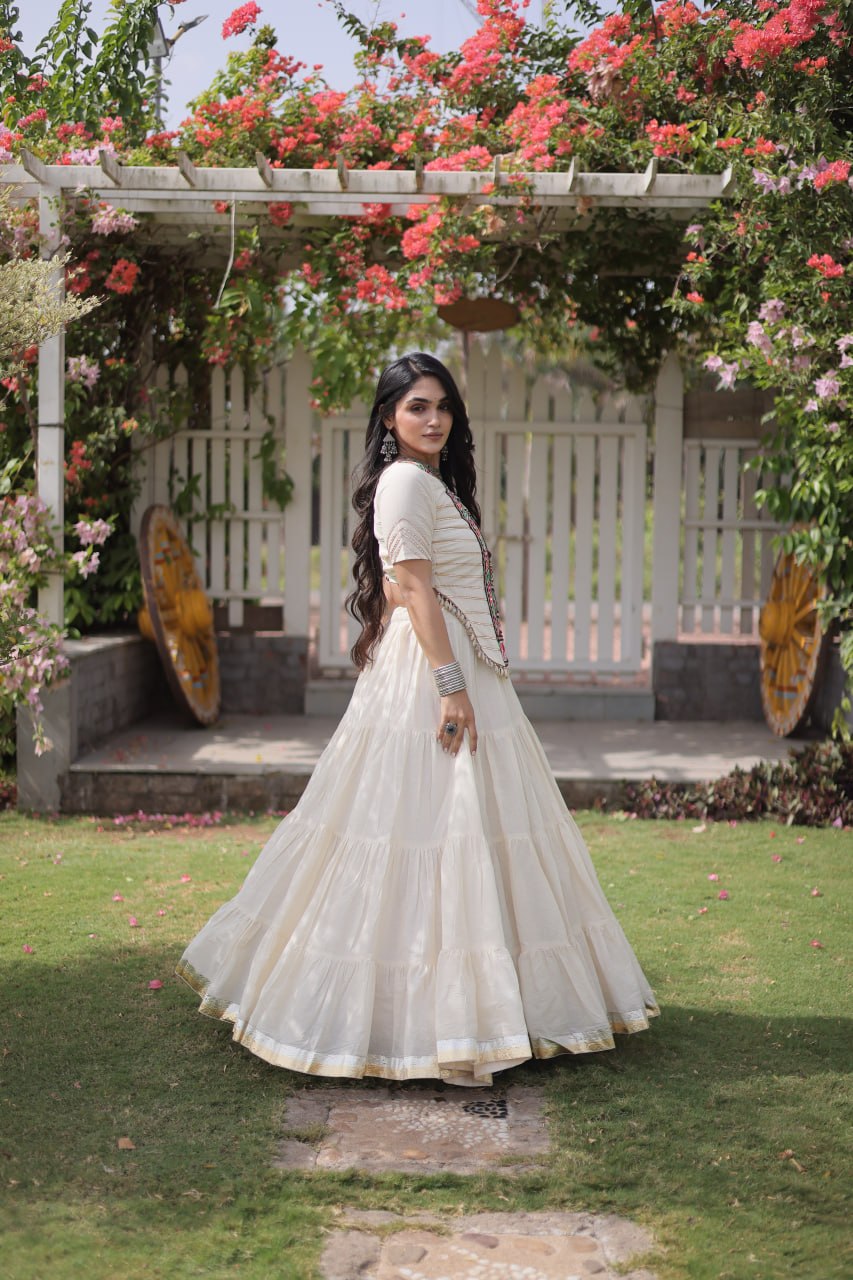 Nayantara Kora Cotton Kutchi Patchwork Lehenga Choli Set