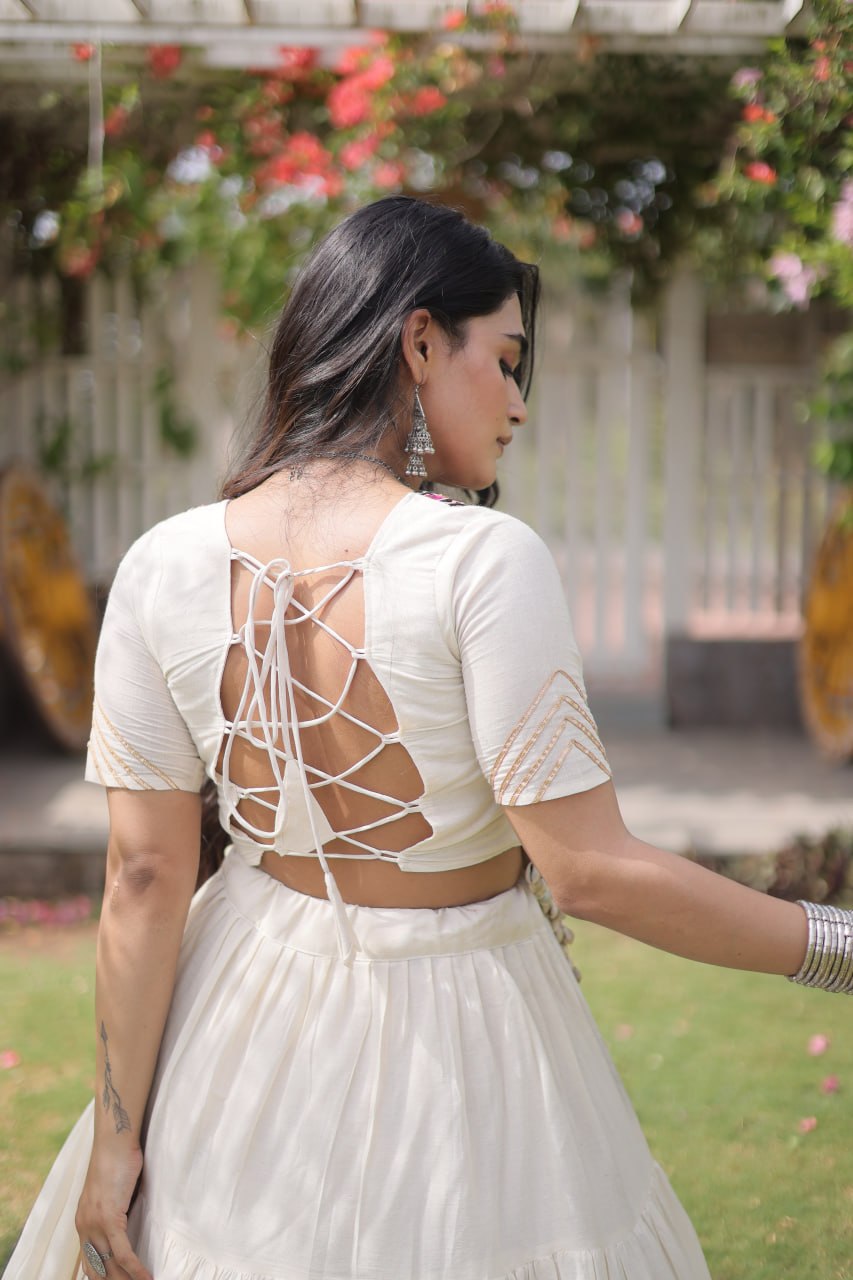Nayantara Kora Cotton Kutchi Patchwork Lehenga Choli Set
