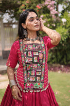 Nayantara Kora Cotton Kutchi Patchwork Lehenga Choli Set