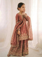 Luxury Mother Daughter Combo Set with Elegant Embroidery Work