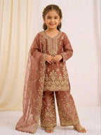 Luxury Mother Daughter Combo Set with Elegant Embroidery Work