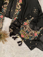 Designer Ethnic Dhoti Set with Sequence Embroidery Work