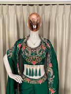 Designer Ethnic Dhoti Set with Sequence Embroidery Work